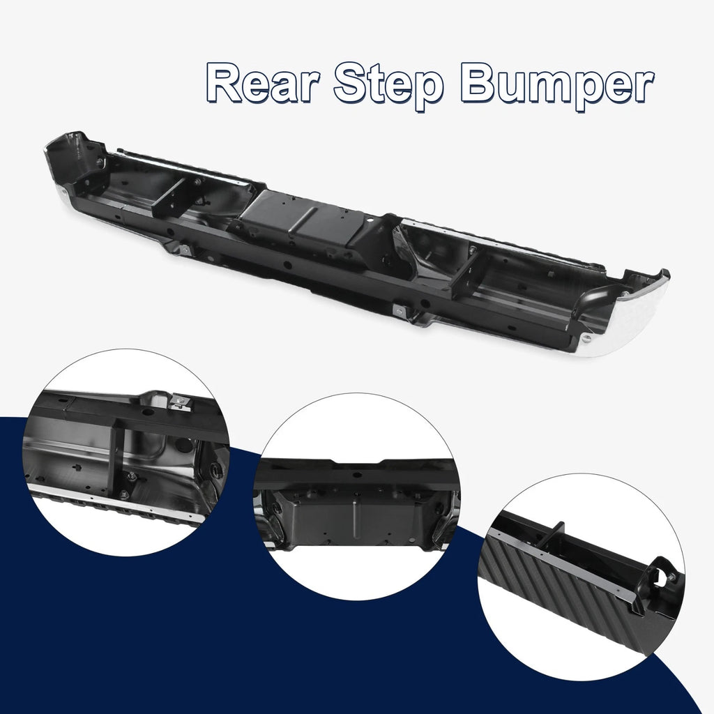 Chrome Rear Step Bumper for Ford F250 Super Duty (2008-2016)