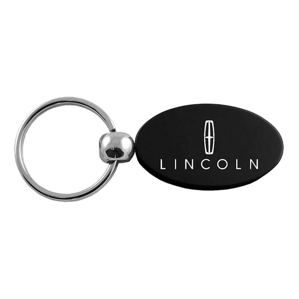 Black Oval Keychain KC1340.LIN.BLK - Officially Licensed for Lincoln