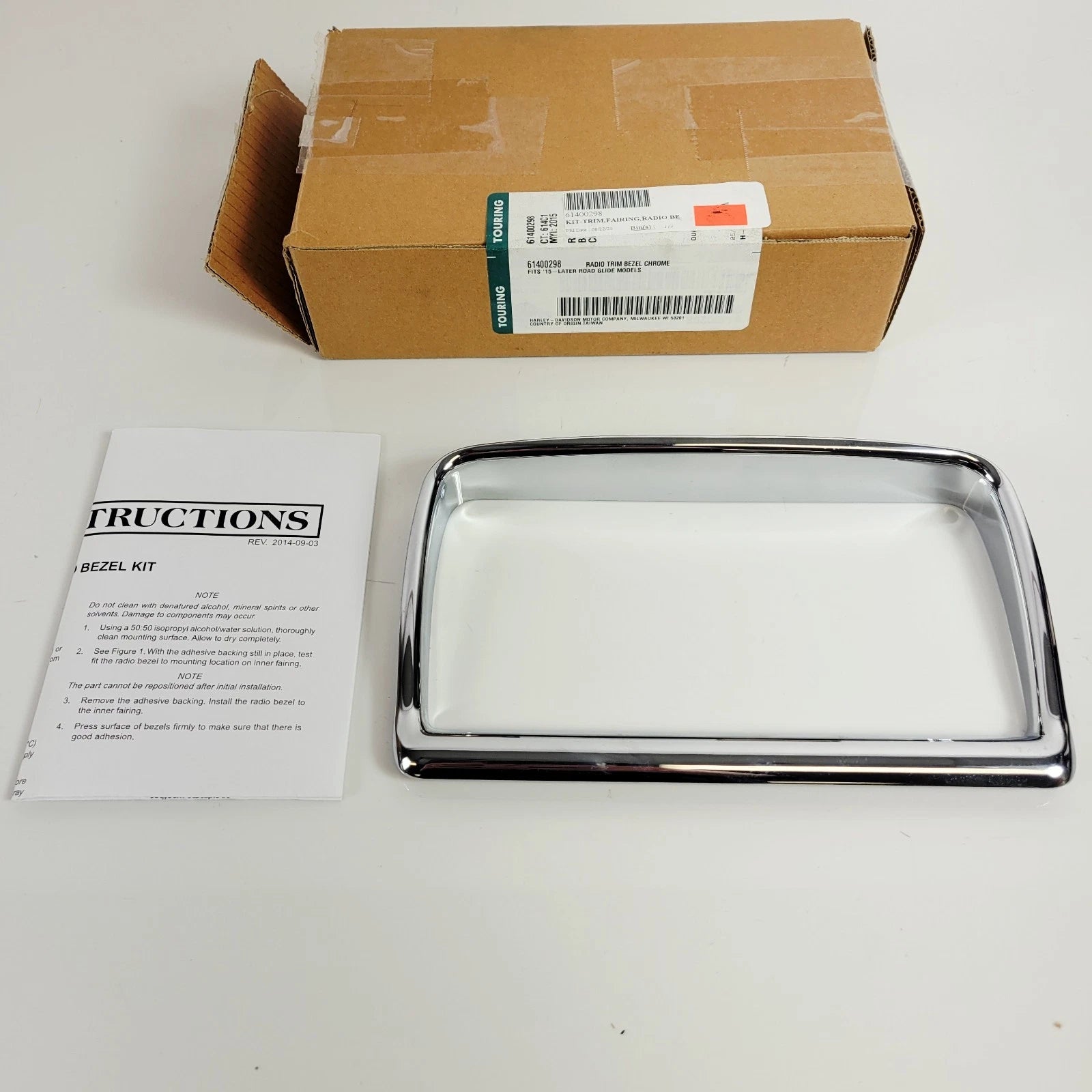 Chrome Radio Trim Bezel for Harley Davidson Road Glide FLTRX (2015–2023)