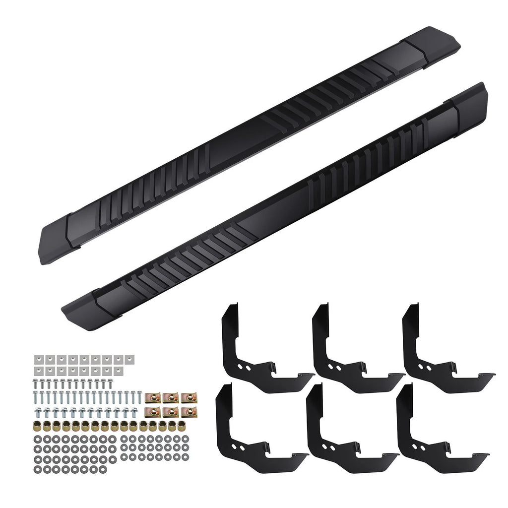 Set of 2 Nerf Bar Side Steps for GMC Sierra 2500HD 3500HD (2020–2026) Black