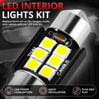 10X Interior Dome License Plate Light Bulbs for Toyota Camry (2012–2017)