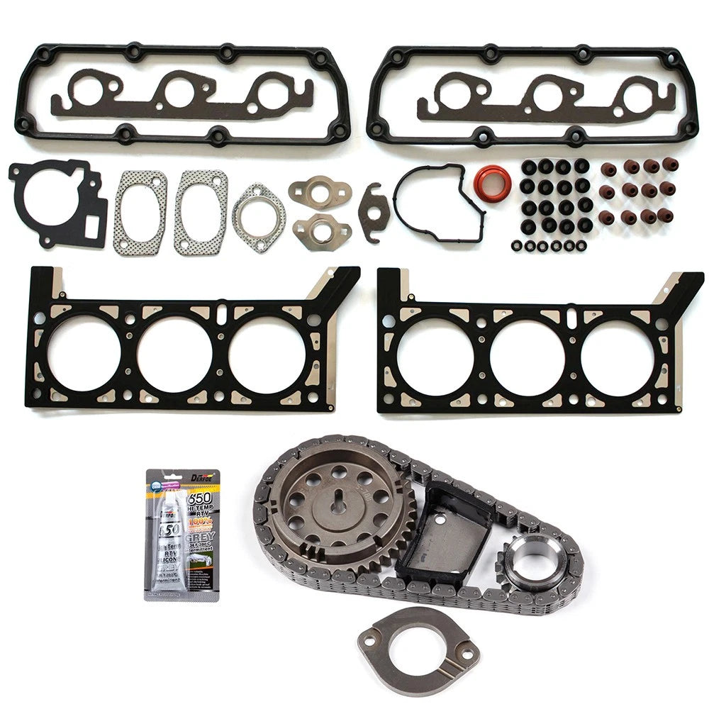 Head Gasket Set with Timing Chain Kit for Chrysler Town & Country, Dodge 3.3L (2001–2004)