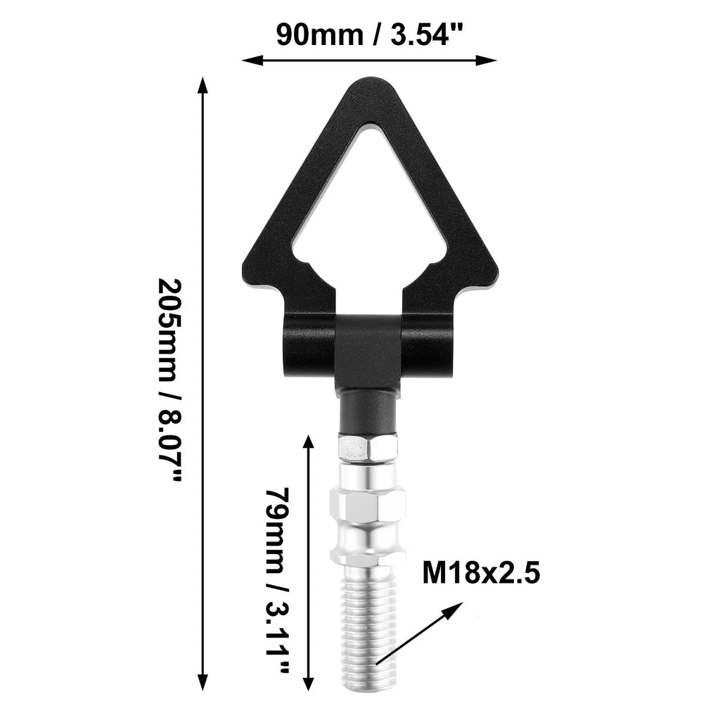 Tow Hook for Honda Fit (2007–2020) - Black Triangle Shape