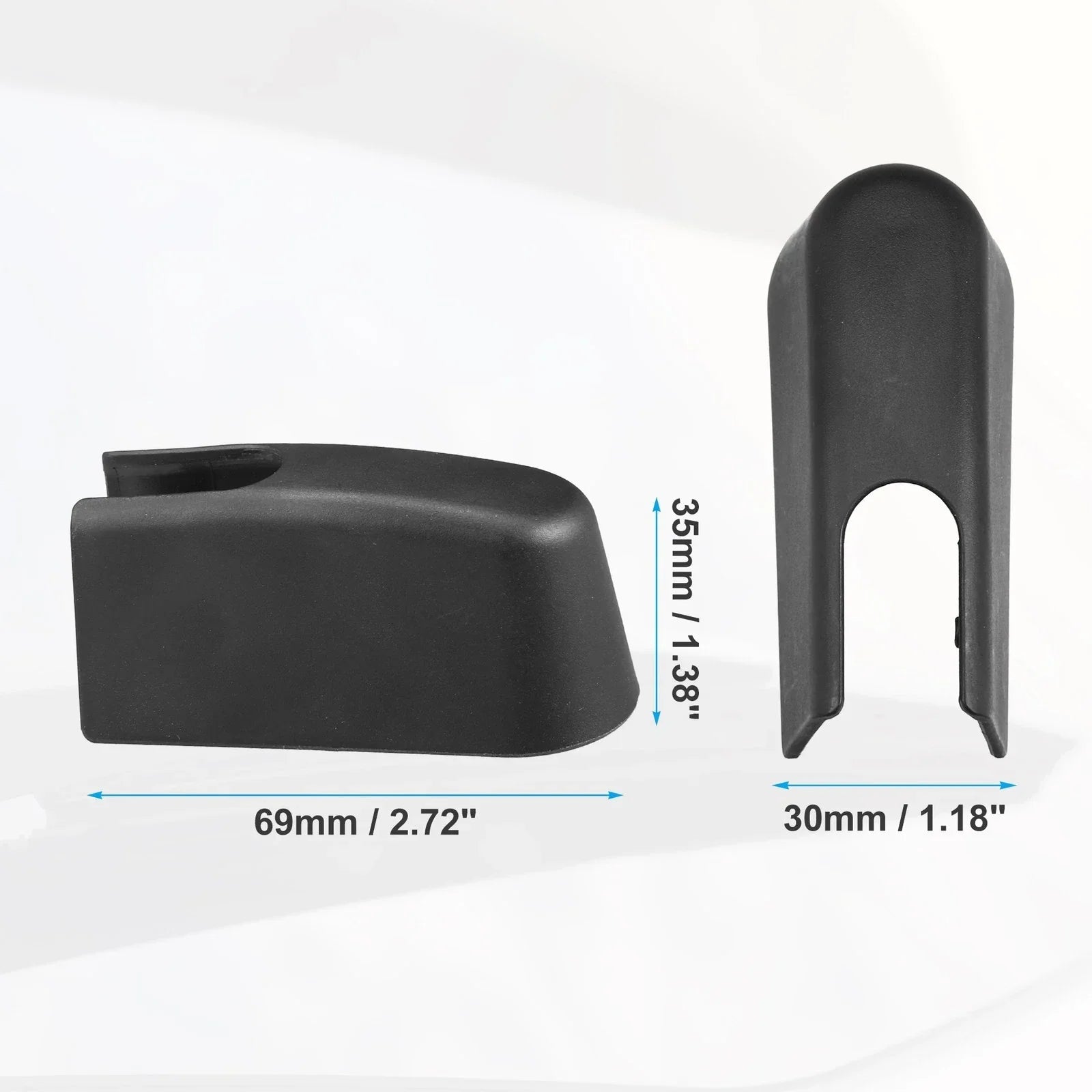 Rear Windshield Wiper Arm Nut Cap Black for BMW X3 (2018-2024)