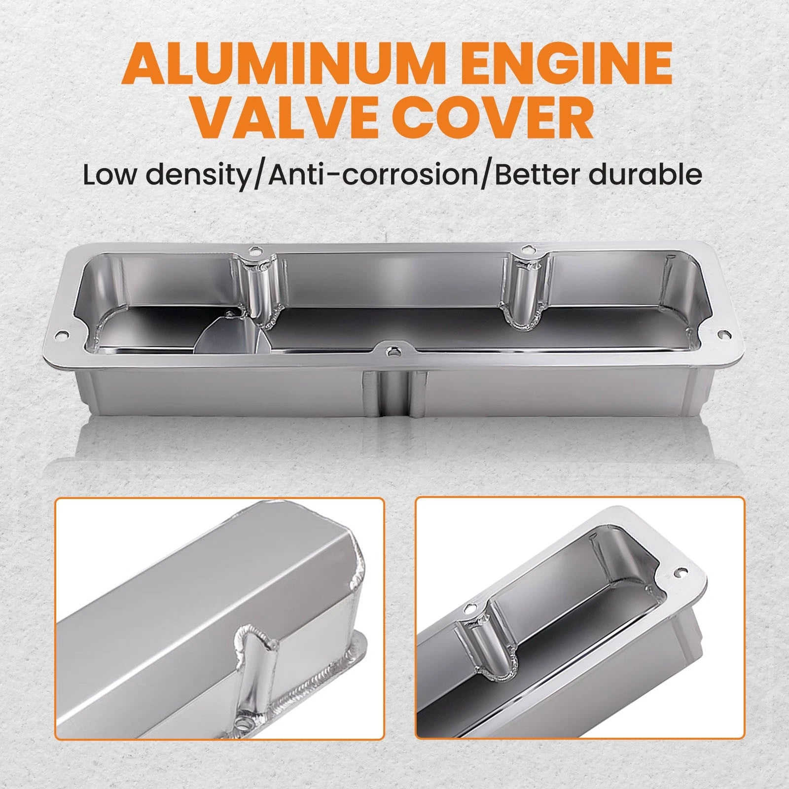 2pc Aluminum Valve Cover for Ford FE BBF (1958–1976)