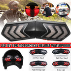 Wireless Turn Signal Brake Light for Motorcycle Helmet LED Safety Warn Lamp