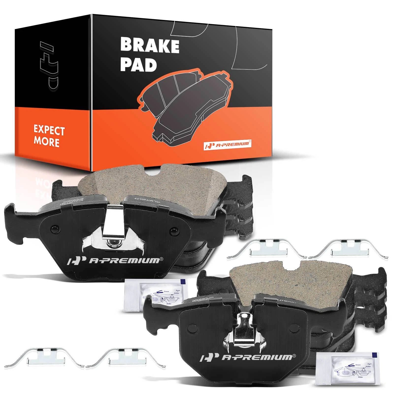8x Ceramic Brake Pads for BMW 330Ci 330i 330xi (2001–2006)