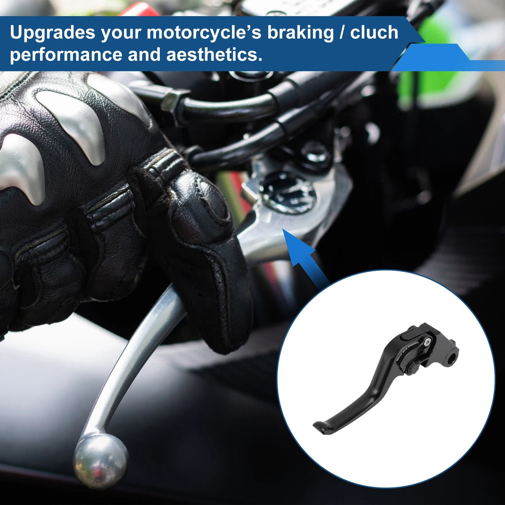 Adjustable Short Brake Clutch Lever Set for Honda Monkey 125 (2019–2024) Black