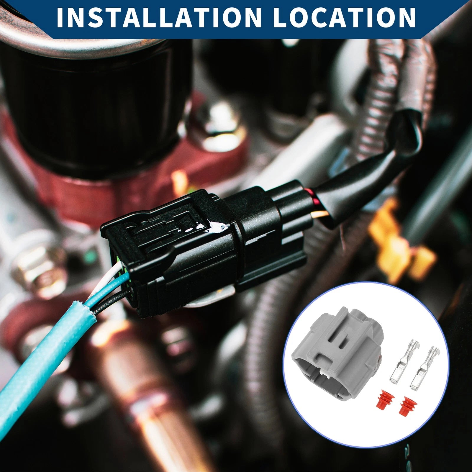 2 Pin Oxygen Sensor Connector Plug for Honda Accord 
