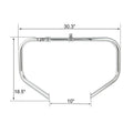Engine Guard Crash Bar Footpegs for Harley Touring Glide (2009–2022)