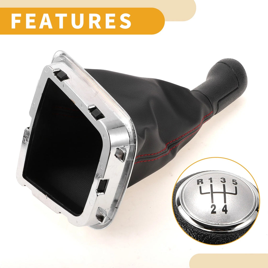 5 Speed Gear Shifter Knob with Cover for VW Polo (2014–2017)