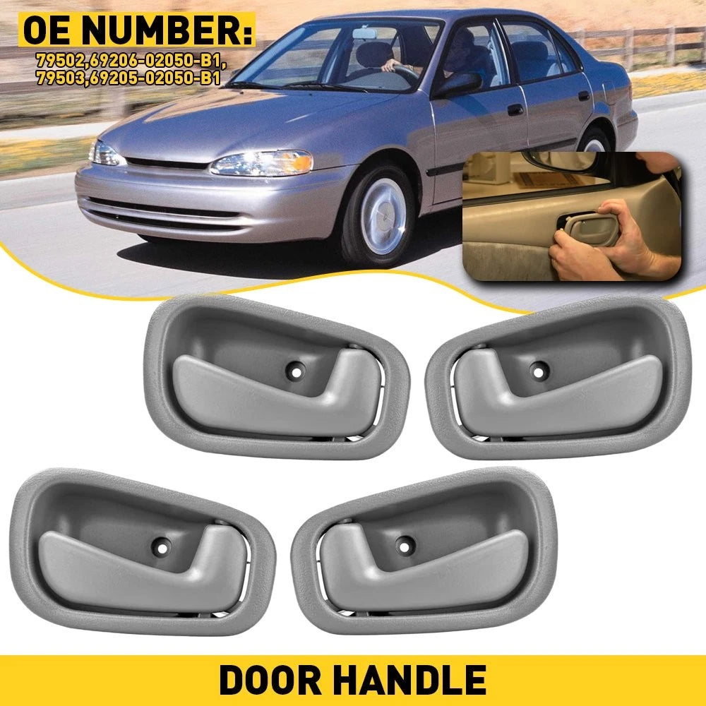 Set of 4 Door Handles for Toyota Corolla (1998–2002)