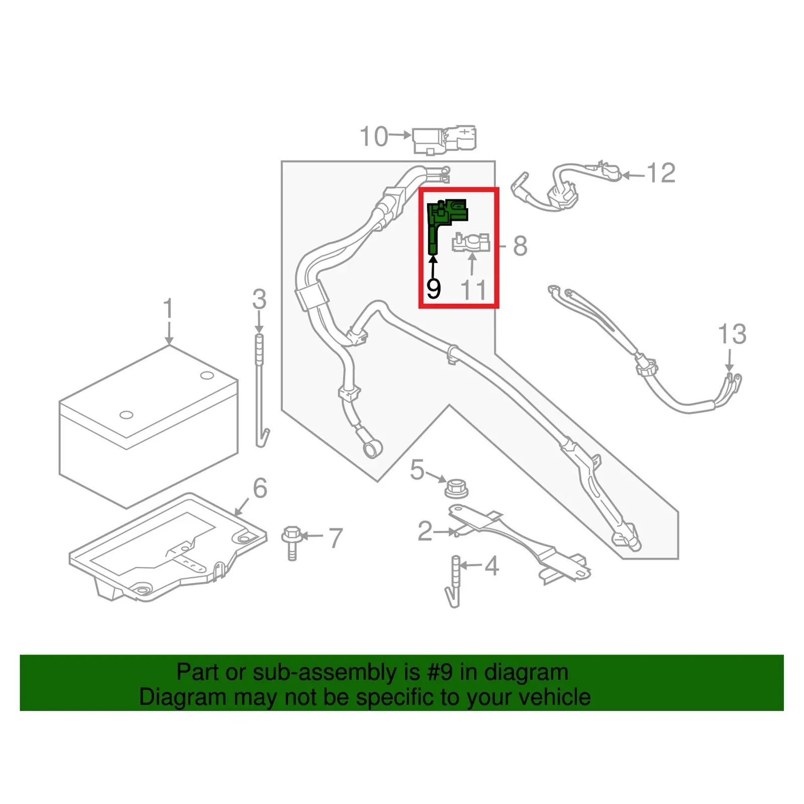 Positive Battery Cable Fuse Fusible Link for Nissan Titan Versa (2007–2013)