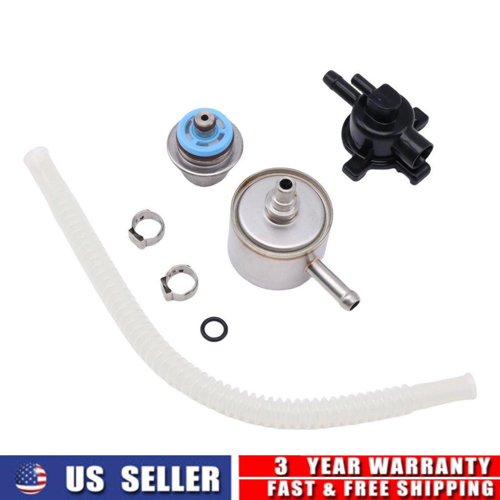 Fuel Pump Pressure Regulator with Housing & Fuel Filter for Harley Softail