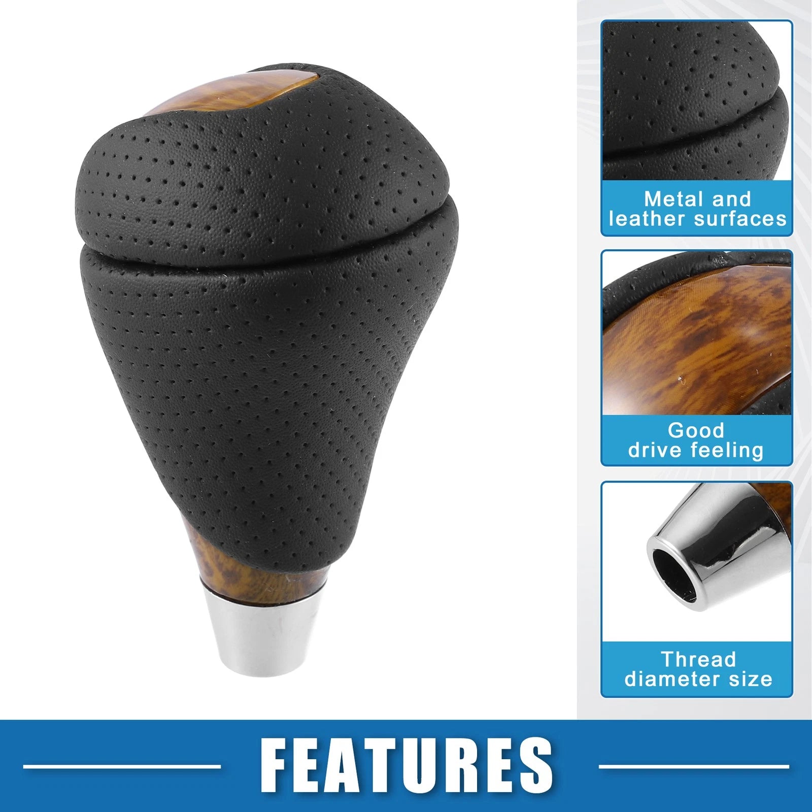 Gear Shift Knob for Lexus ES300h ES350 GS300 GS350 (2013–2021) Black Yellow