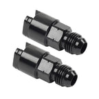 Black 6AN Male to 5/16" EFI Fuel Rail Adapter Fitting for Car Model