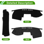 Dashboard Cover for Toyota Mark X 120 Series (2004–2009) Black Polyester