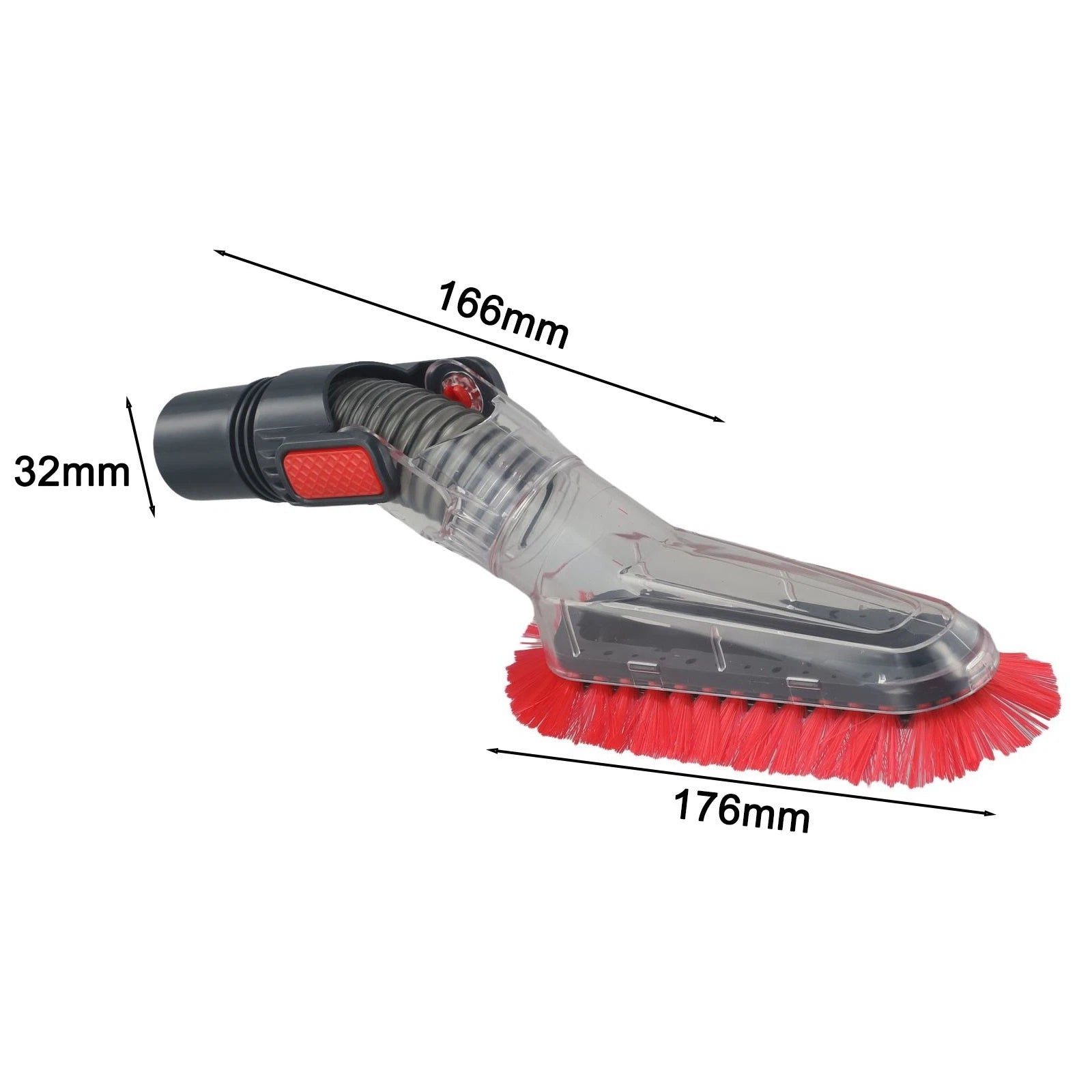 1" Inner Diameter Dusting Brush for Furniture and Ceiling Vacuuming