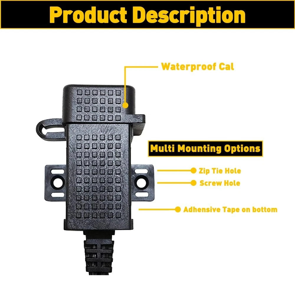 Dual USB Phone Charger for AUXITO Motorcycle (EXXI)