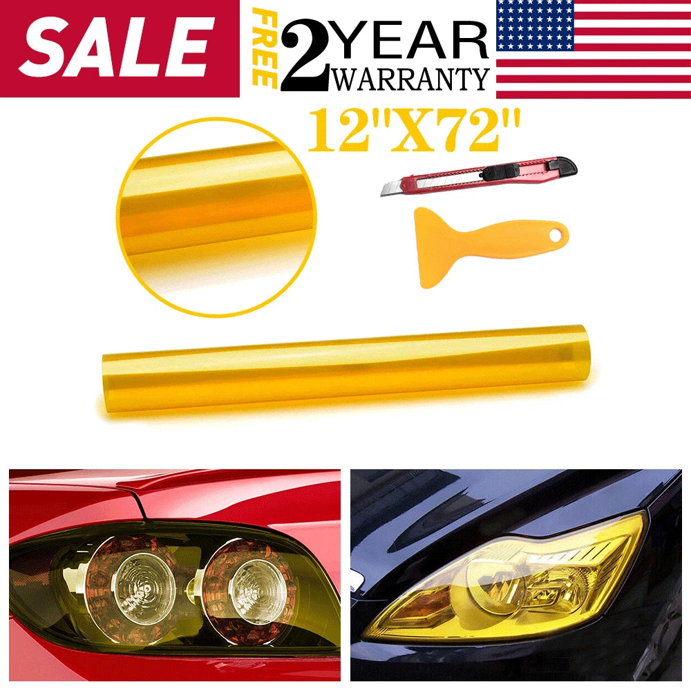 Headlight Taillight Fog Light Tint Protector Film for Make Model (YYYY–YYYY)