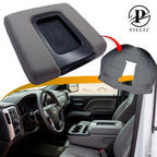Leather Bench Armrest Cover for Chevrolet Silverado (2014–2019) Medium Gray