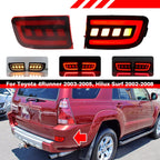 4X LED Rear Bumper Reflector Brake Light Lamp for Toyota 4Runner (2003–2005)