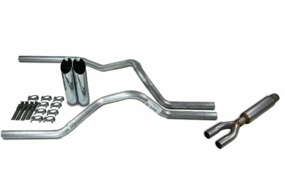 2.5" Dual Exhaust Kit for Dodge Ram 1500 (2019–2025) with Glasspack Slash Tip