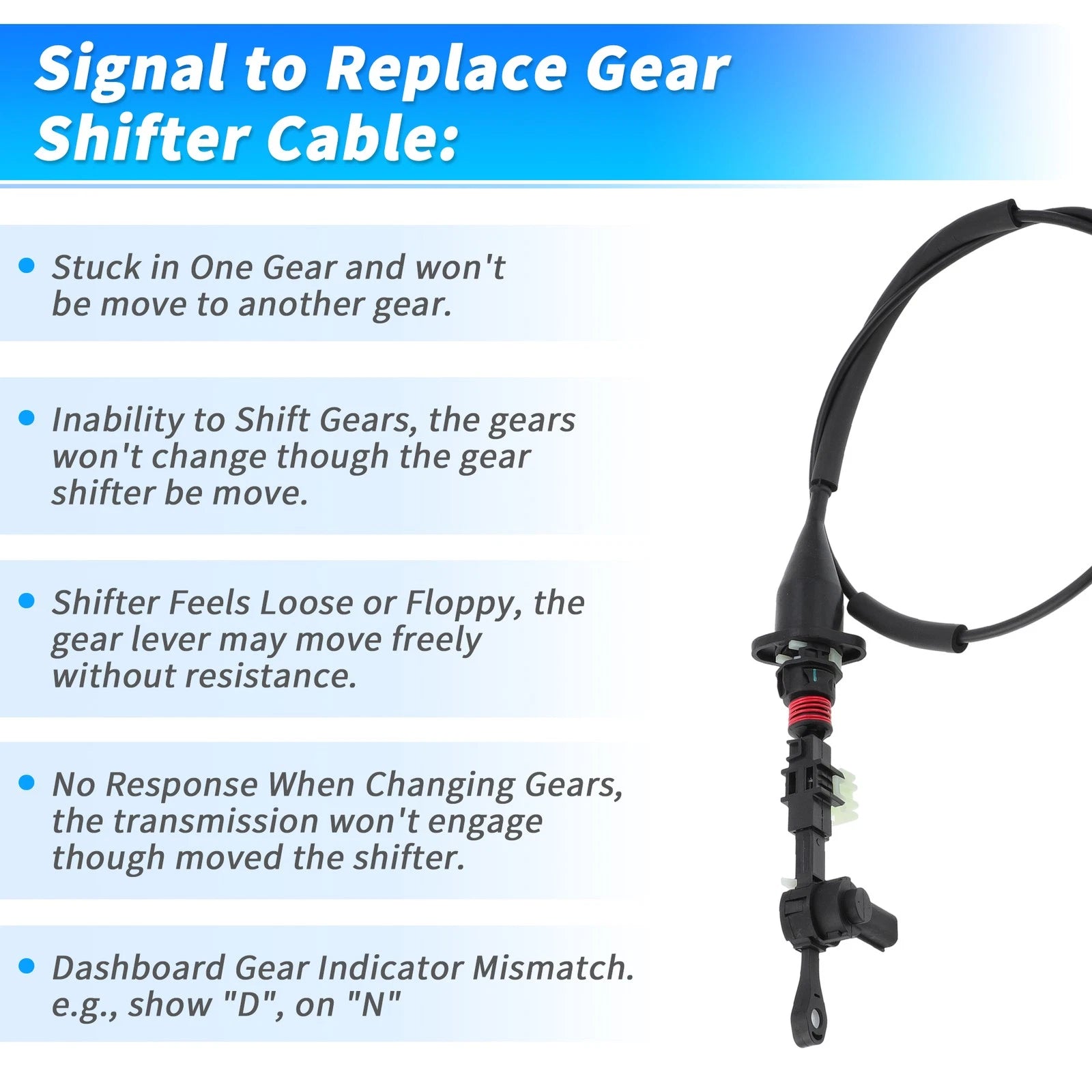 Auto Trans Gear Shift Cable No.52110004AJ for Dodge Dakota Durango (2002–2003)