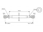 Ball Ends 395mm/370mm for Massey Ferguson, John Deere, Kubota