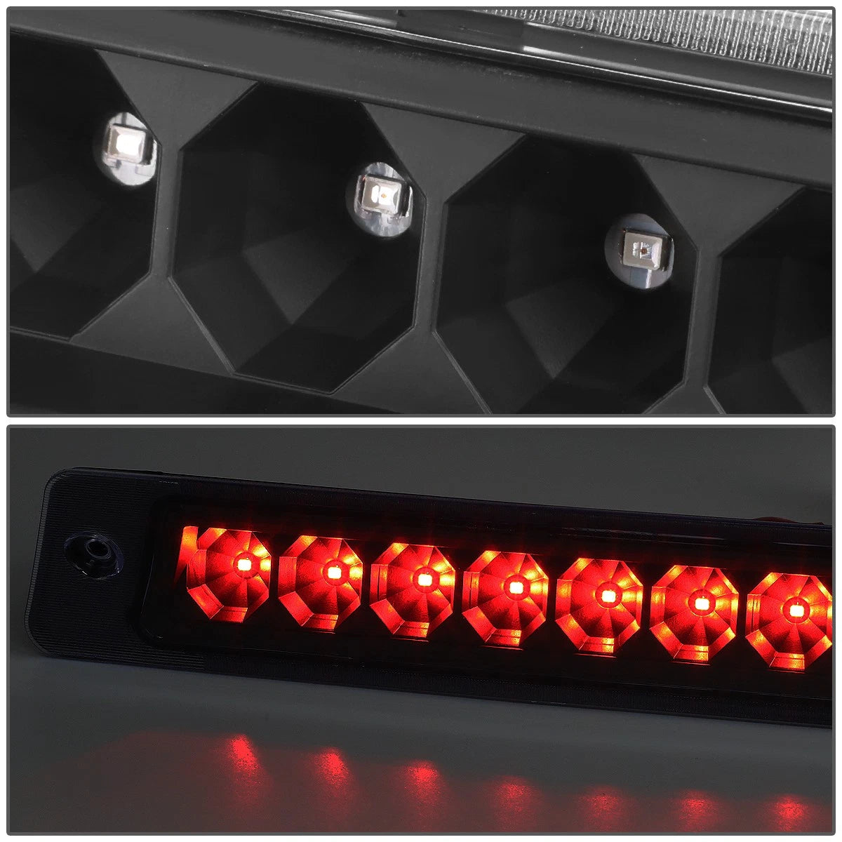 Full LED 3rd Tail Brake Light for Mustang Hatchback (1987–1993) Black