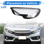 1 Pc Headlight Lens Cover for Audi A3 (2020–2022) Black