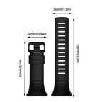 Rubber Replacement Watch Band Strap for Suunto Core (SS014993000)