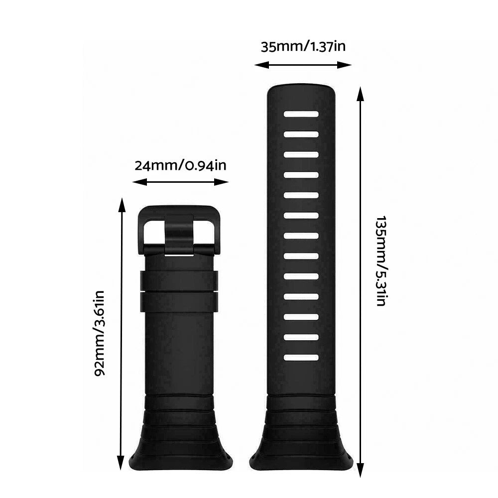Rubber Replacement Watch Band Strap for Suunto Core (SS014993000)