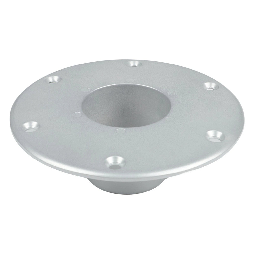 Set of 5 Round Flush Mount Aluminum Table Leg Bases for RV Boat Trailer
