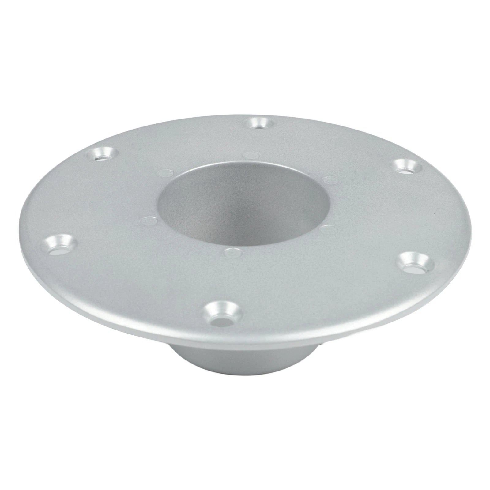 Set of 5 Round Flush Mount Aluminum Table Leg Bases for RV Boat Trailer