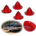 Set of 4 Tail Light Lamp Red Trim Covers for 60-61 Impala Bel Air Biscayne El Camino