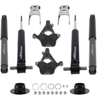 2" Front 3" Rear Lowering Struts Shocks for Silverado Sierra (2007–2013) 4WD