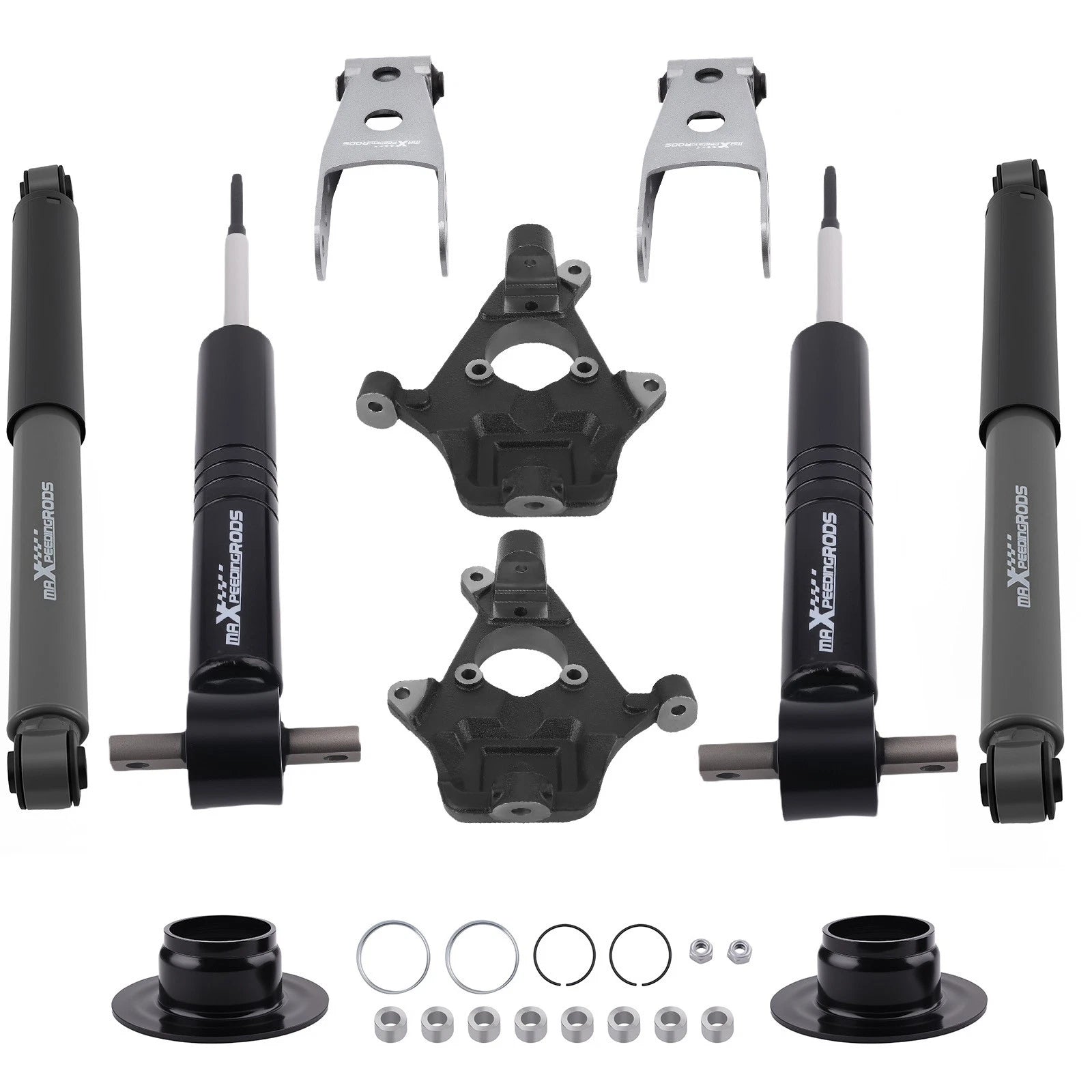 2" Front 3" Rear Lowering Struts Shocks for Silverado Sierra (2007–2013) 4WD
