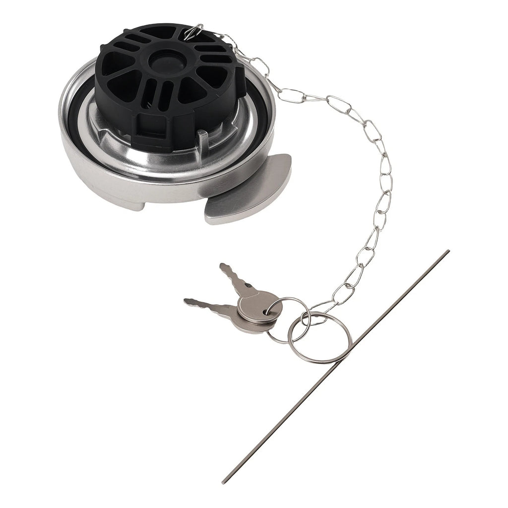 Anti-Theft Cap with Chain for Peterbilt 378 379 384 385 386 (1987–2016)