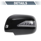 Pair Rearview Mirror Cover Overlay Gloss Black for Lexus RX330 RX350 (2003)