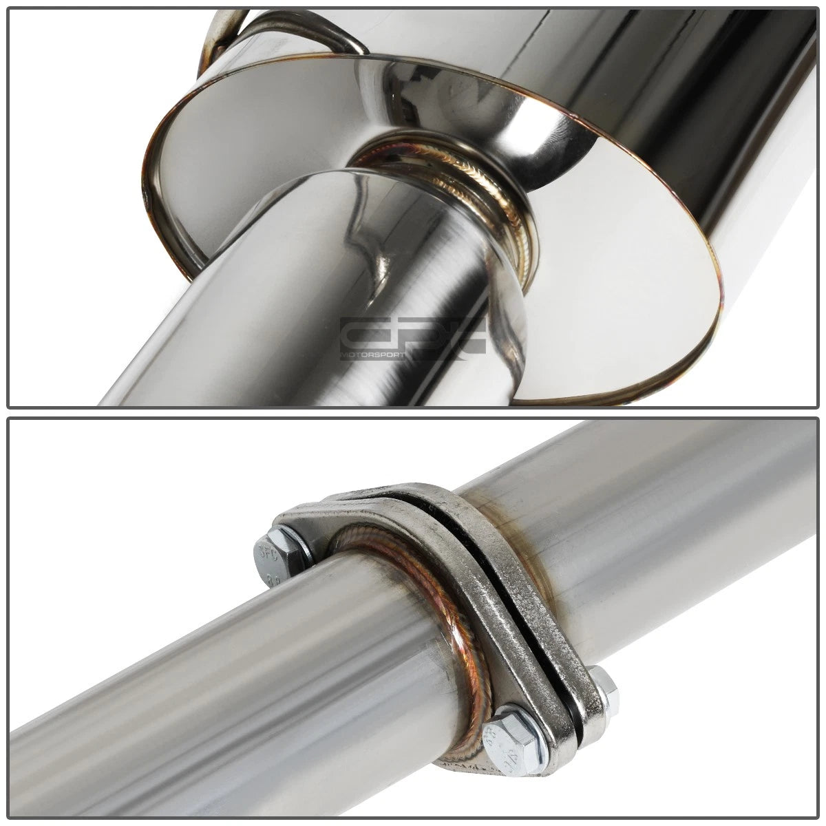 4" Slant Muffler Tip for Mitsubishi Eclipse 2009–2012 (3.8L 6G75) Stainless Racing Catback Exhaust