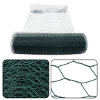 24In Green Chicken Wire Fencing for Poultry Netting (PVC Coated)