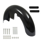 19" Wheel Wrap Front Fender ABS Vivid Black for Harley Touring (2014–2023)