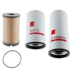 Set of 2 Oil Fuel Filters LF14000NN FF5776 K37-1029 for Kenworth T680 T880 Peterbilt 389