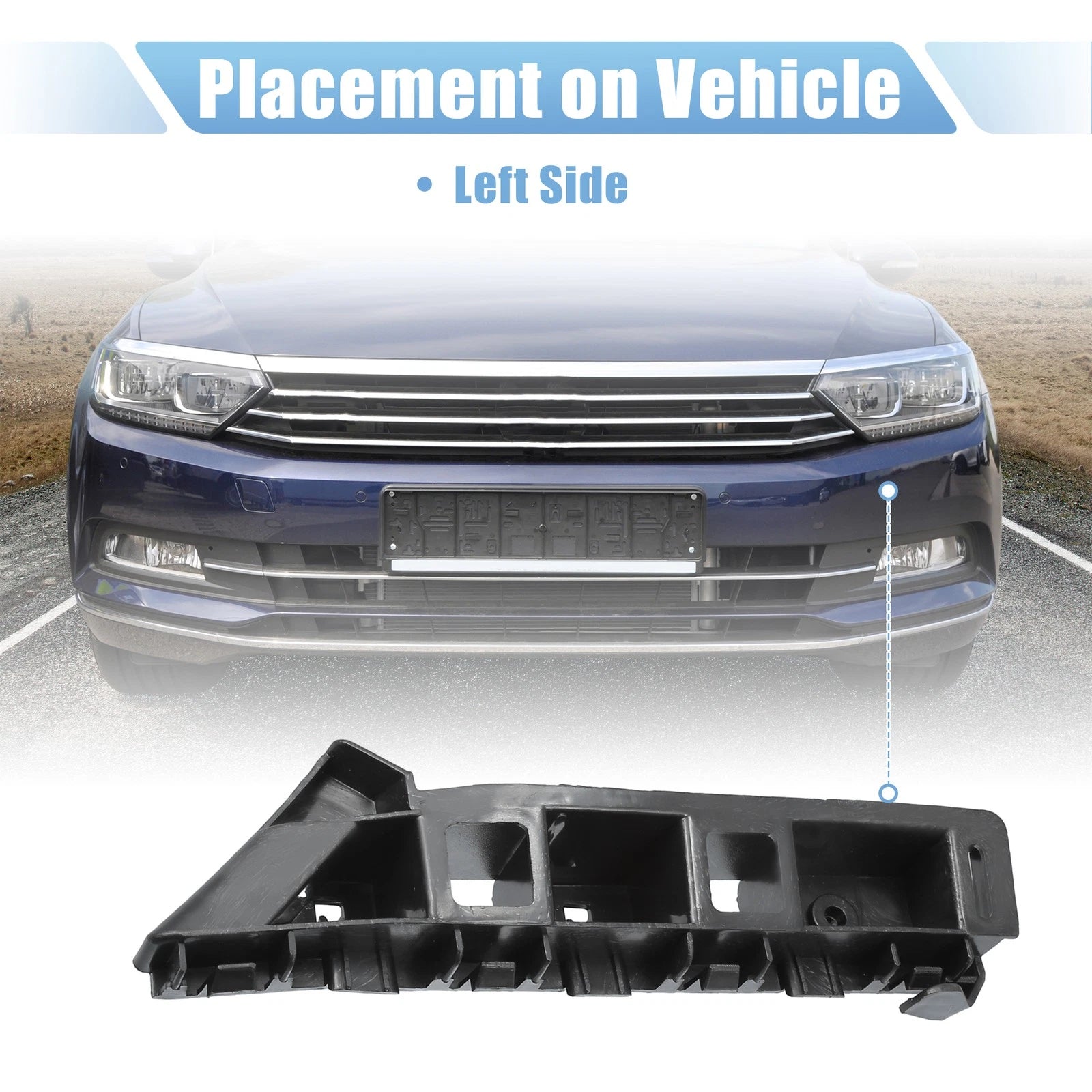 Front Left Bumper Cover Bracket No. 561807183A for VW Passat (2012–2015)