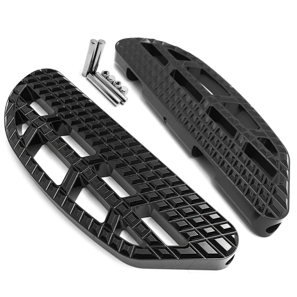 Dominator Leaf Knob Passenger Footboard Kit for Harley Touring (1993–Present)