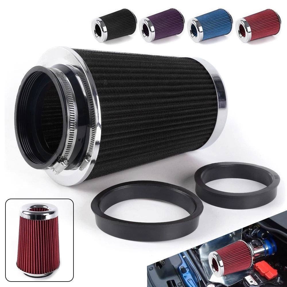 High Flow Cold Air Intake Filter for 3", 3.5", 4" Inlet