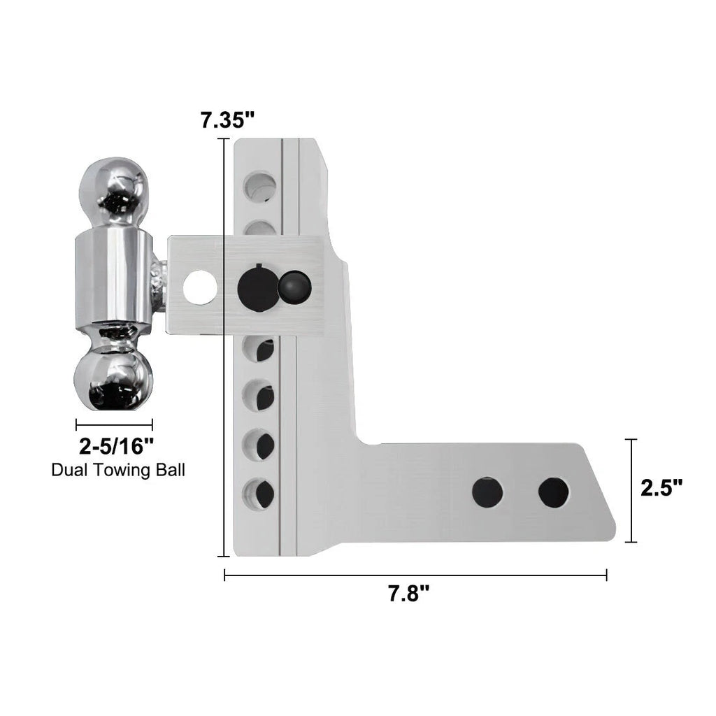 Adjustable Trailer Hitch Ball Mount for Truck (Year Range)