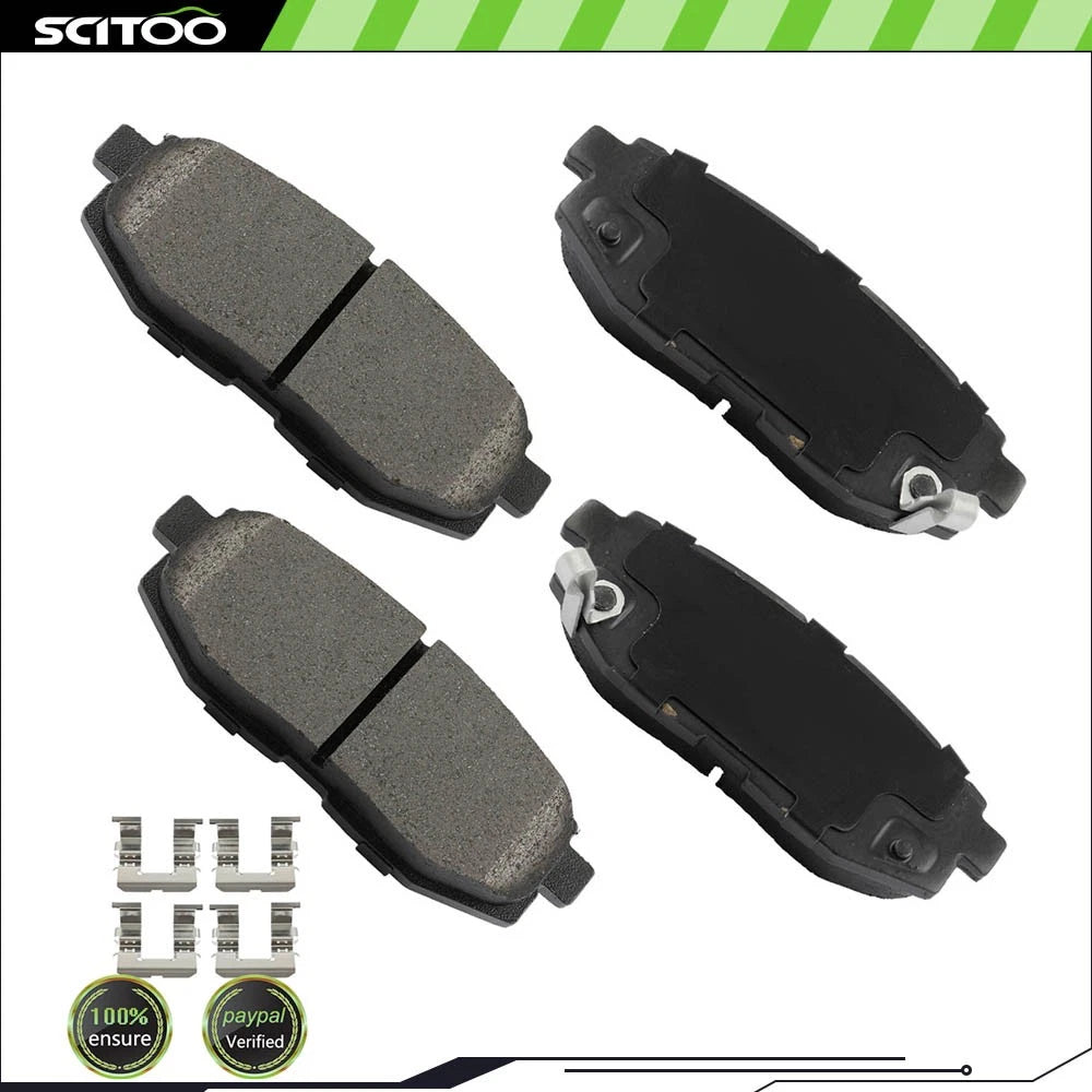 4X Rear Ceramic Brake Pads for Toyota 86 (2017–2018) & Subaru Forester (2014–2018)