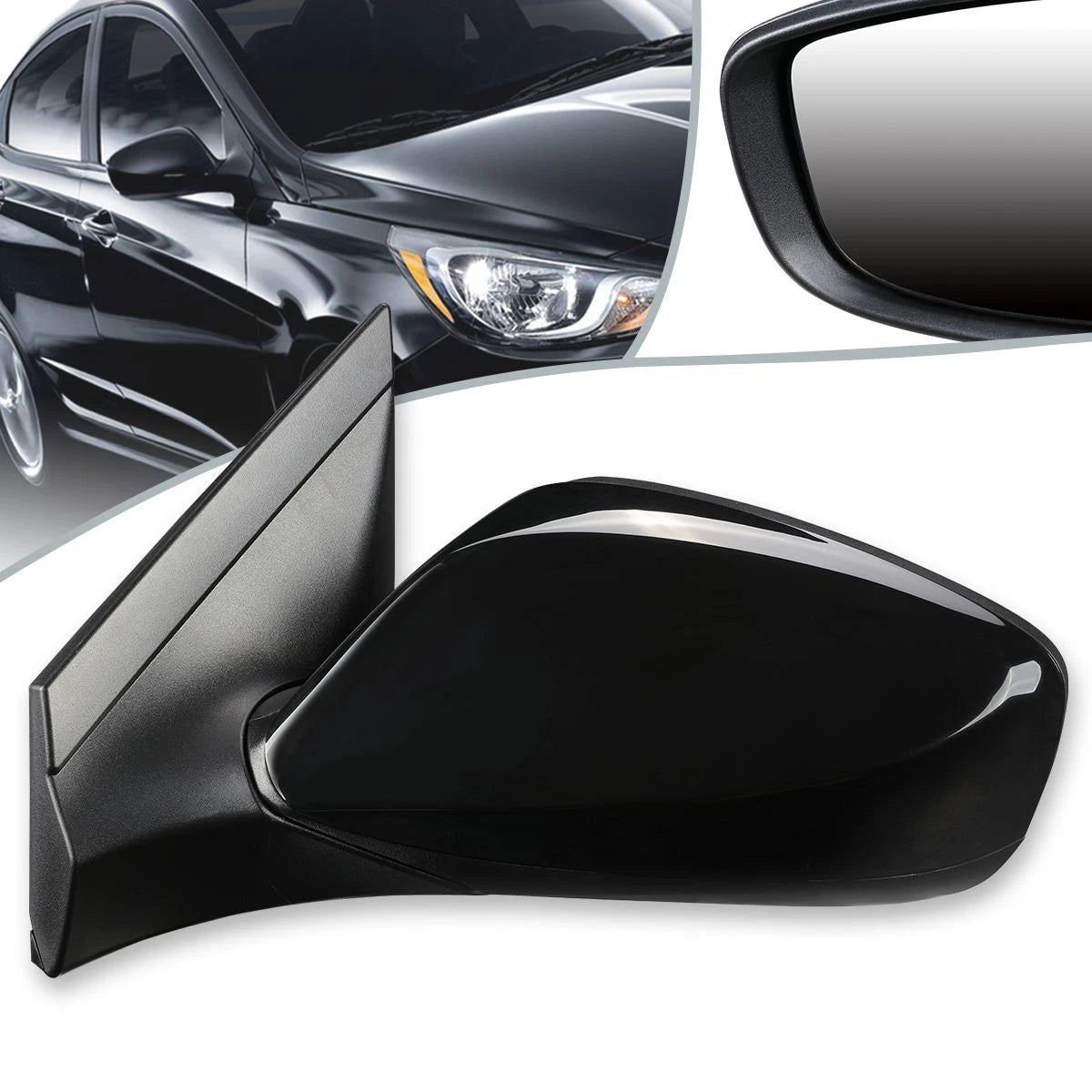 OE Style Powered Side View Door Mirror Left for Hyundai Accent (2012–2017) HY1320180